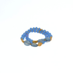 Armband hellblau | 2-reihig 0