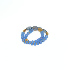 Armband hellblau | 2-reihig 1