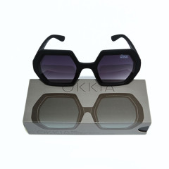 Sonnenbrille | OKKIA | hexagonal | schwarz 0