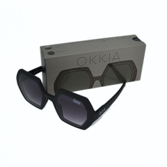Sonnenbrille | OKKIA | hexagonal | schwarz 1