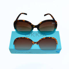 Sonnenbrille | OKKIA | Butterfly | hellblau | Havanna braun 0