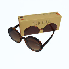 Sonnenbrille | OKKIA | rund | Havanna braun 1
