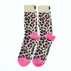 Socken | Leo-Muster | rosa Highligts | one size 0