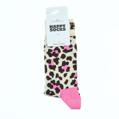 Socken | Leo-Muster | rosa Highligts | one size 1