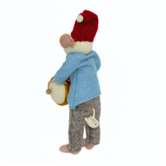 Filzmäuse handgefertigte | mit Trommel 1