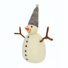 Filz-Schneemann handgefertigt | Höhe 27cm 1