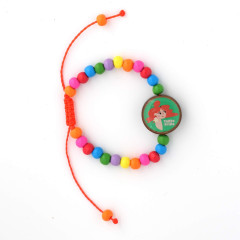 Holz-Armband Kinder | orange | 7 cm 0