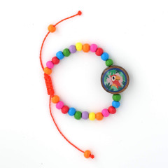Holz-Armband Kinder | orange | 7 cm 1